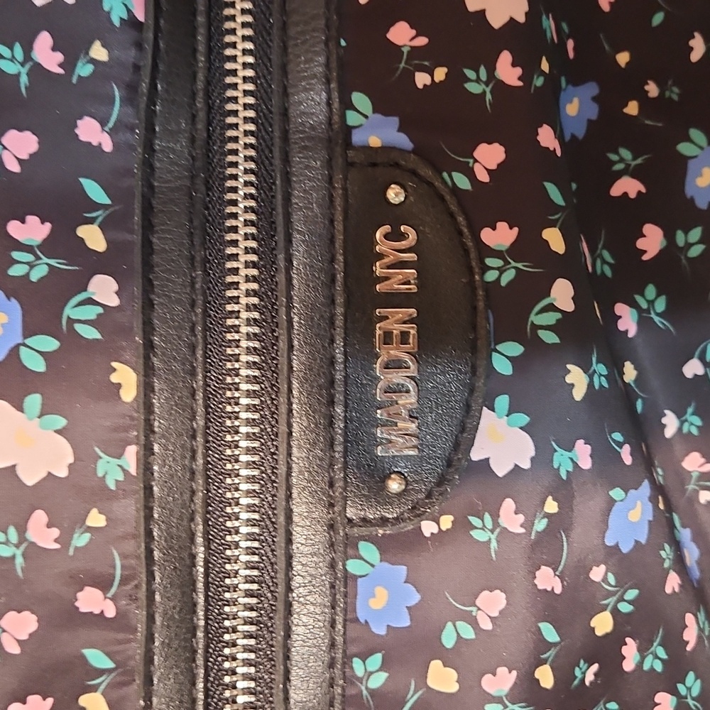 Floral Black Backpack By Brand Madden NYC - Picture 2 of 11